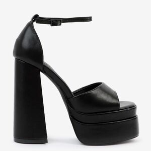A.C.W open toe platform heels